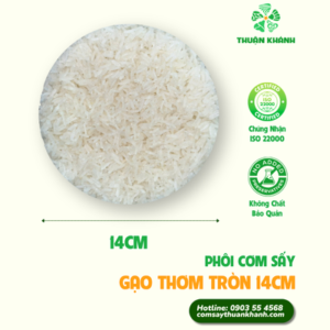 Phôi cơm sấy tròn gạo thơm – 14CM