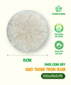 Phôi cơm sấy tròn gạo thơm – 15CM