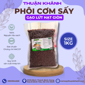 Cơm sấy hạt giòn gạo lứt huyết rồng