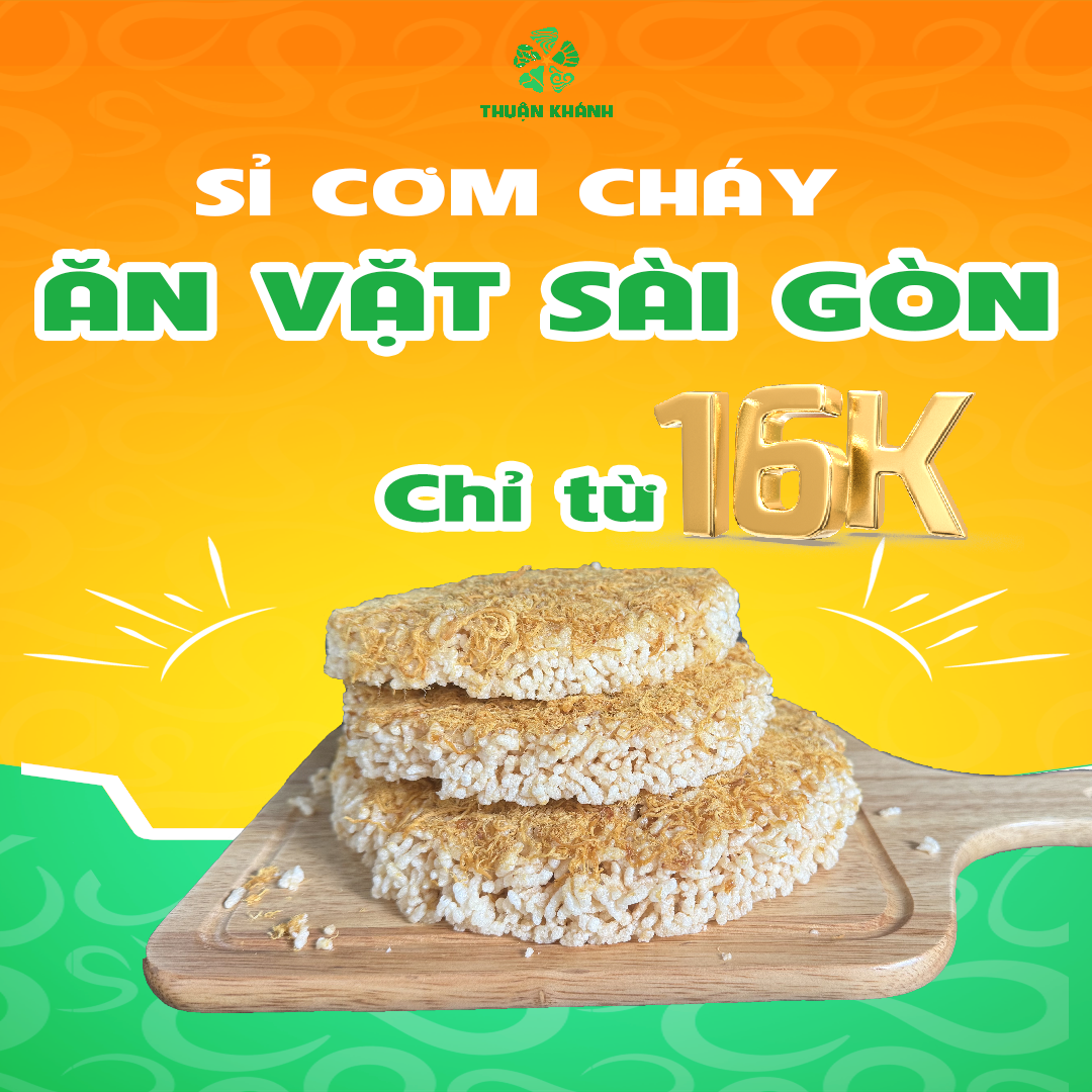 ăn vặt khô sài gòn sỉ cơm cháy