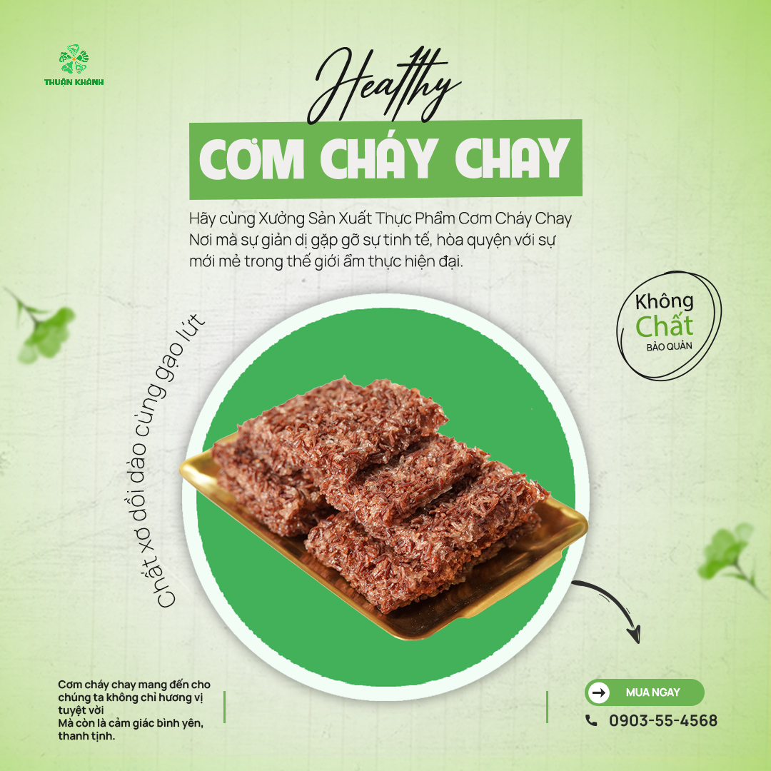 Nguồn cung cấp thực phẩm cơm cháy chay