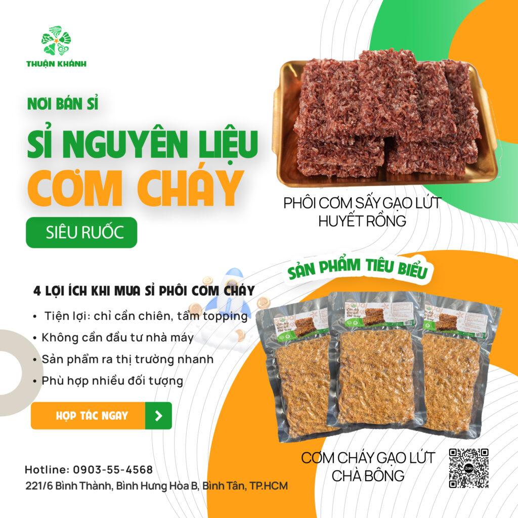 mua sỉ cơm cháy siêu ruốc Thuận Khánh