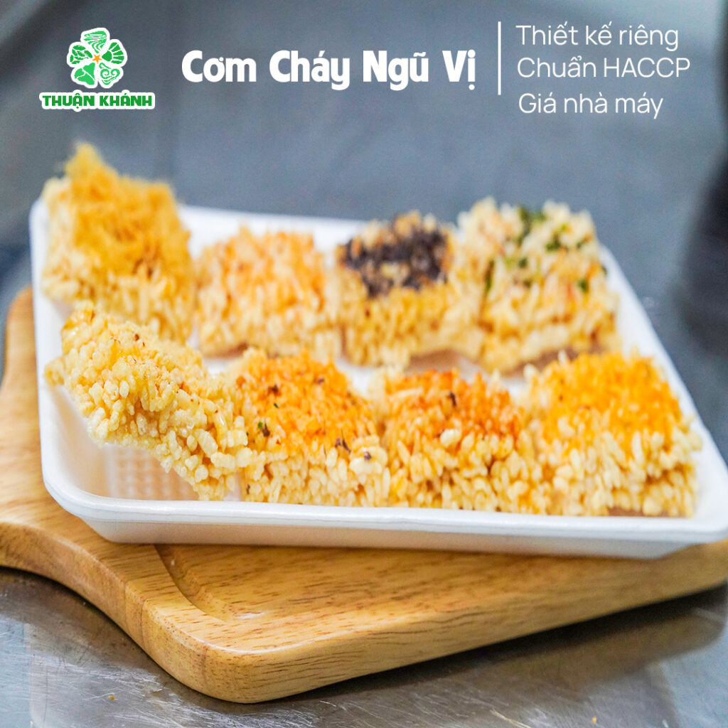 Cơm cháy ngũ vị thiết kế riêng