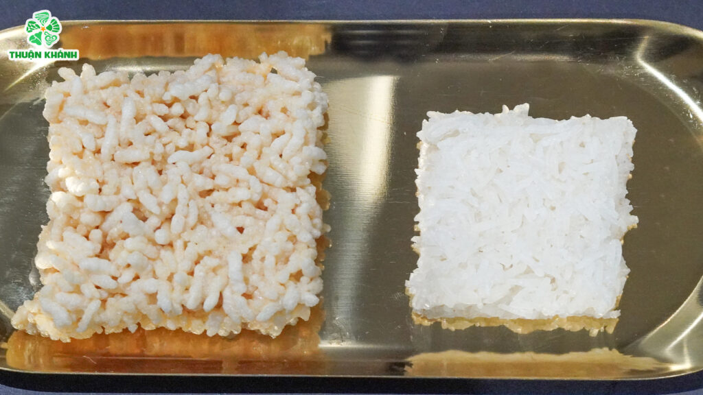 Phôi cơm cháy 5x5cm Thuận Khánh ăn cùng kho quẹt chay