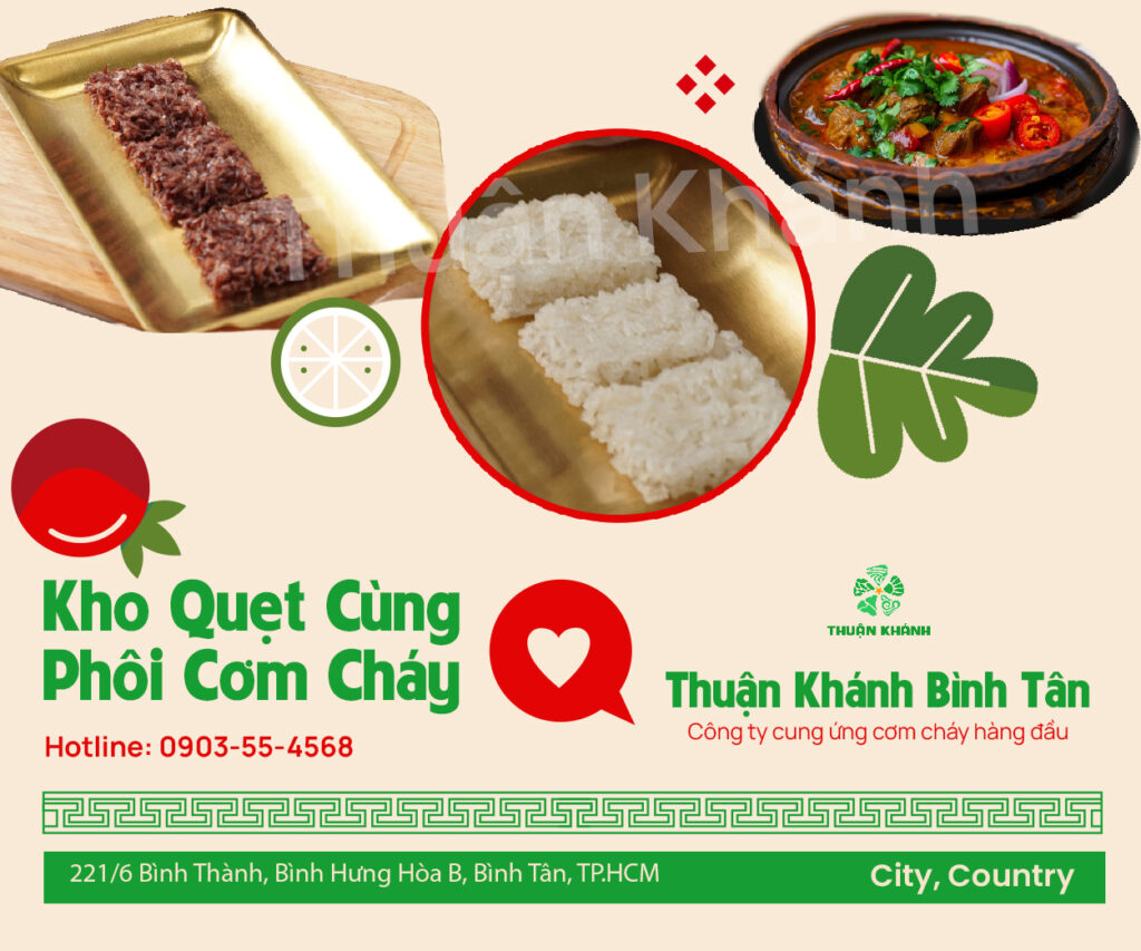 Cơm cháy kho quẹt quận Bình Tân