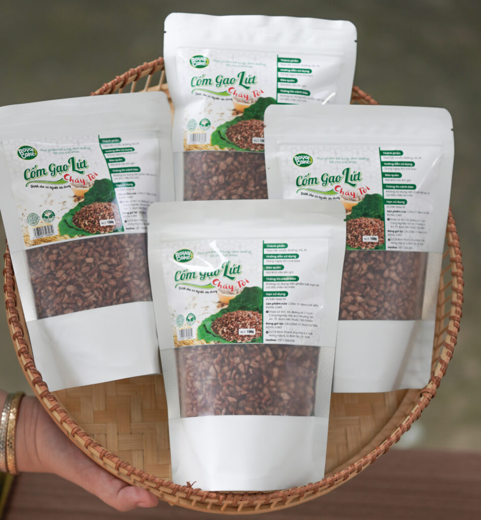 Cốm gạo lứt cháy tỏi thuận khánh
