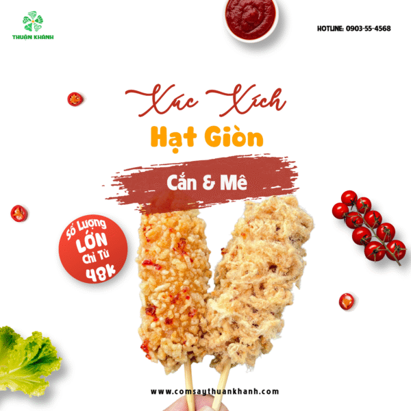 Cách làm xúc xích chiên hạt giòn: Món ngon kinh doanh