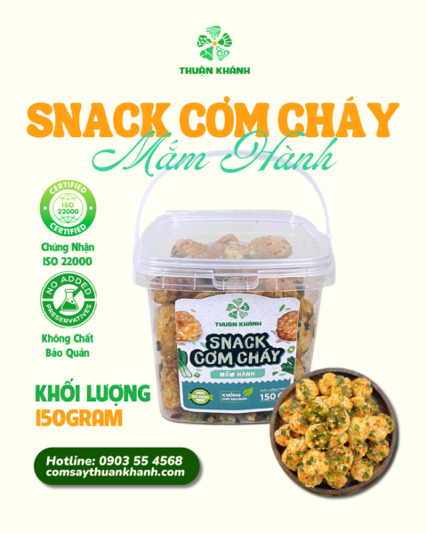 Giới thiệu cơm cháy Thuận Khánh 18 Cơm Cháy Mắm Hành – Giòn Rụm, Thơm Lừng TP.HCM