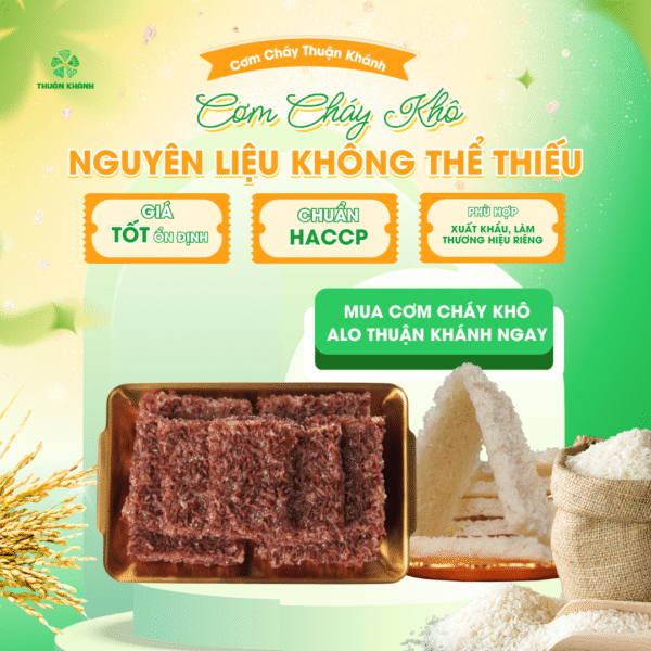 Cơm cháy khô – Nguyên liệu không thể thiếu