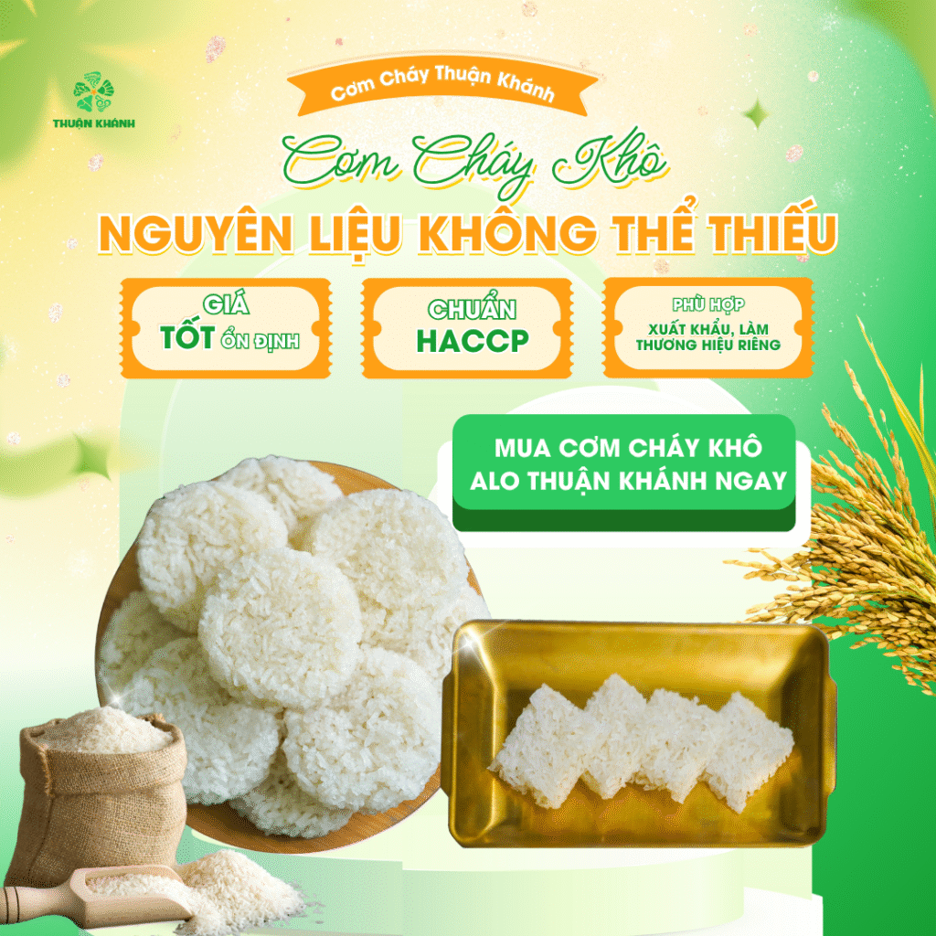 Cách Làm Cơm Cháy Bằng Chảo Chống Dính Giòn Rụm 4 Cơm cháy khô – Nguyên liệu không thể thiếu