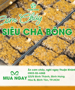 Cơm cháy siêu chà bông – Topping dày tận nóc