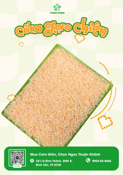 Cốm gạo chiên giòn – món ăn dân dã miền quê