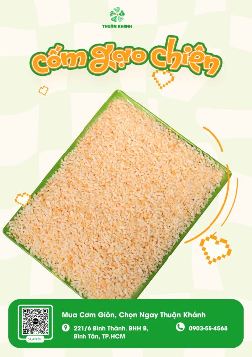Cốm gạo chiên giòn – món ăn dân dã miền quê