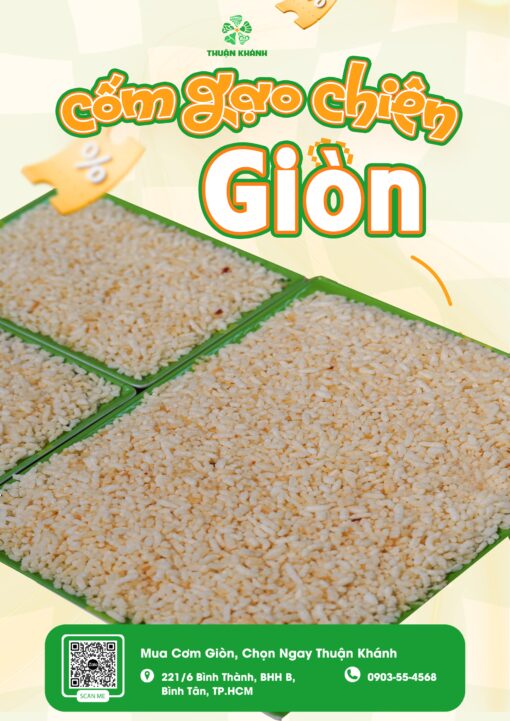 Cốm gạo chiên giòn – món ăn dân dã miền quê