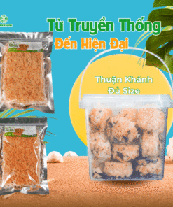 Hộp cơm cháy Thuận Khánh có quai cầm tiện lợi