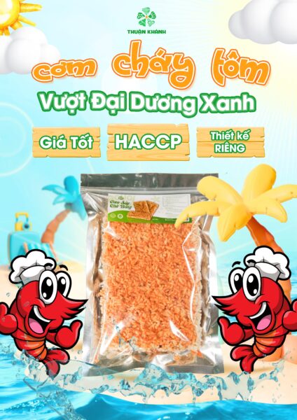 Cơm cháy tôm – Món ăn giòn tan, tiện lợi