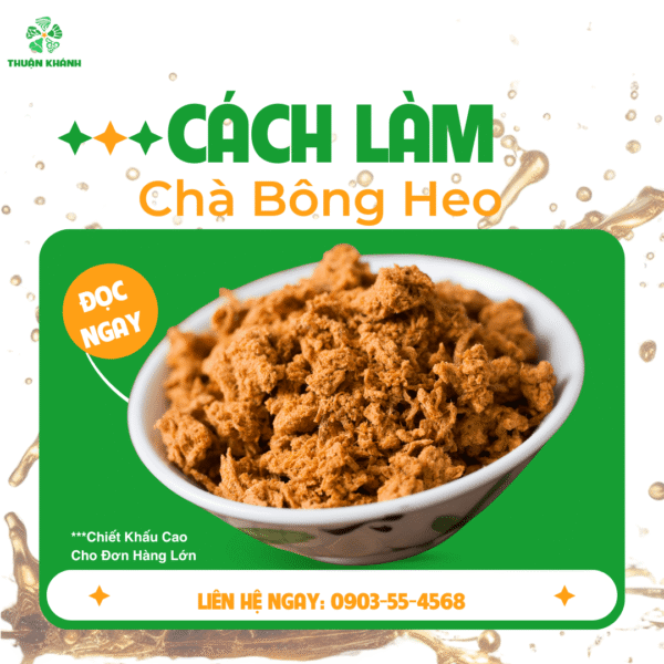 Cách Làm Chà Bông Heo Không Cần Dụng Cụ Hay Máy Móc – Siêu Dễ, Ai Làm Cũng Được