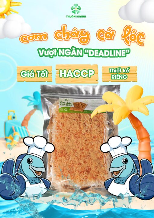 Chà bông cá lóc làm cơm cháy – Hương vị đậm đà