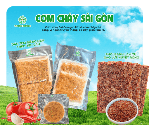Cơm Cháy Gạo Lứt Chà Bông Thuận Khánh Giá Sỉ Tốt