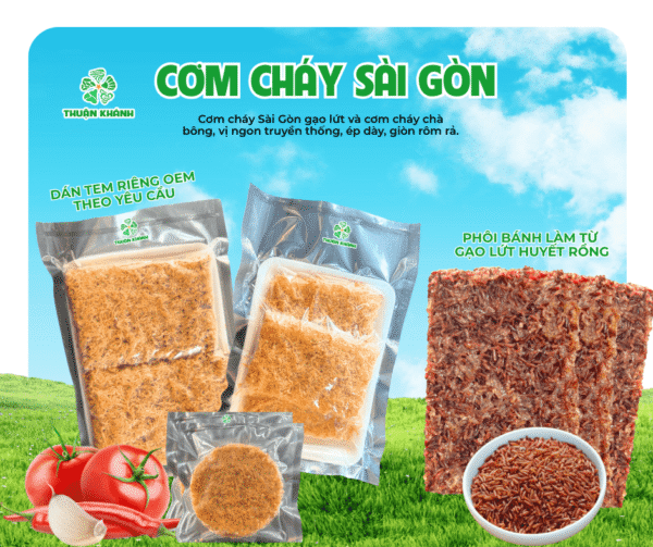 Cơm Cháy Gạo Lứt Chà Bông Thuận Khánh Giá Sỉ Tốt