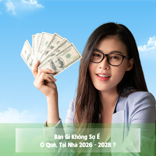 Bán Gì Không Sợ Ế Ở Quê, Tại Nhà 2026 - 2028 ?