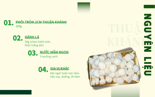 Nguyên liệu Làm Snack Cơm Cháy Mắm Hành Mini