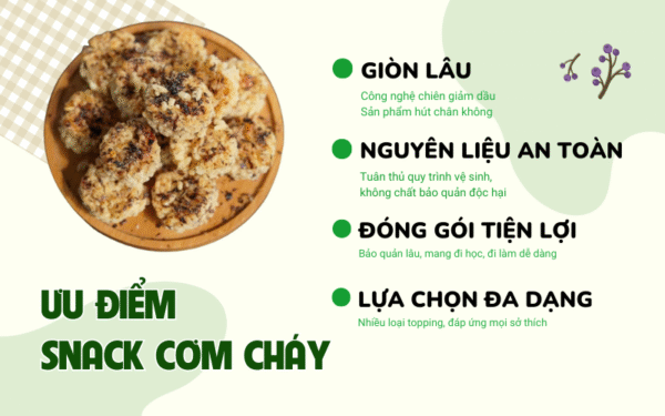 Ưu điểm Snack cơm cháy Thuận Khánh