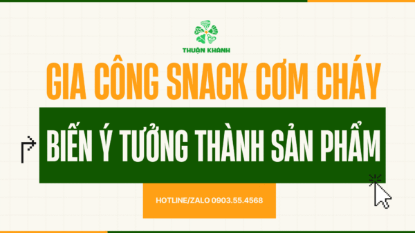 Gia Công Snack Cơm Cháy – Biến Ý Tưởng Thành Sản Phẩm