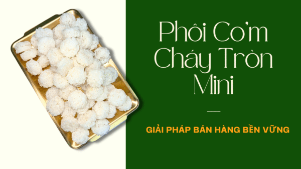 Phôi Cơm Cháy Tròn Mini – Giải Pháp Bán Hàng Bền Vững