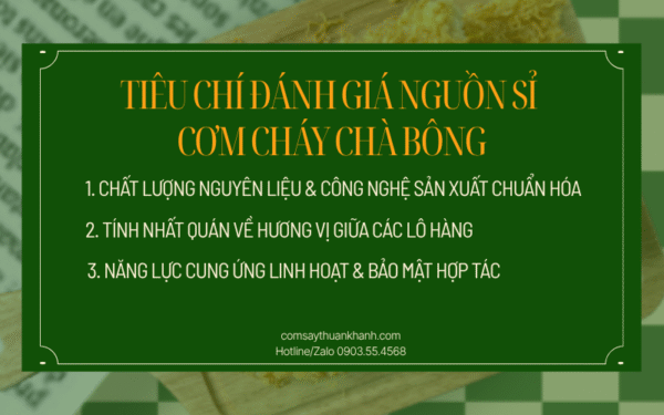 Sỉ Cơm Cháy Chà Bông Chất Lượng Cao – Kinh Doanh Bền Vững