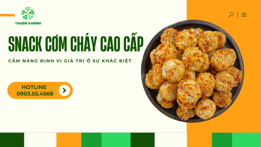 Snack Cơm Cháy Cao Cấp – Định Vị Giá Trị Ở Sự Khác Biệt