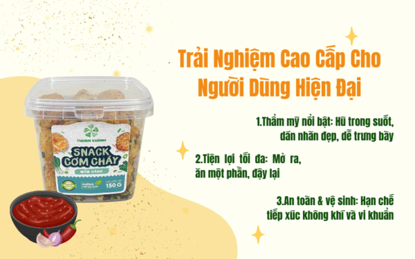 Snack Cơm Cháy Hũ – Giải Pháp Đột Phá Nâng Tầm Thị Trường