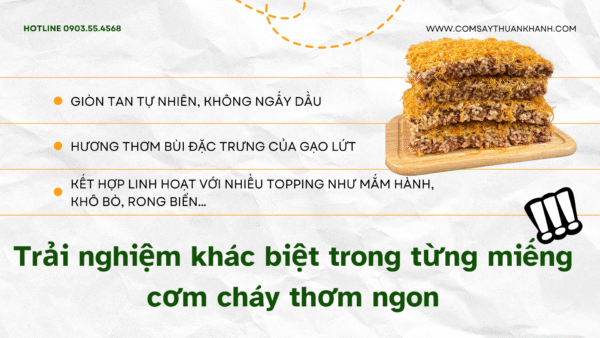 Cơm Cháy Gạo Lứt Thuận Khánh – Dẫn Đầu Xu Hướng Ăn Vặt