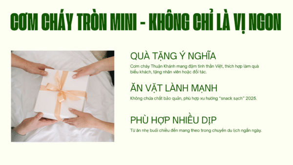 Cơm Cháy Tròn Mini – Snack Ăn Vặt Thuận Khánh