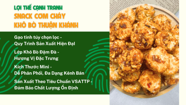 Snack Cơm Cháy Khô Bò – Nhập Sỉ Lợi Nhuận Cao