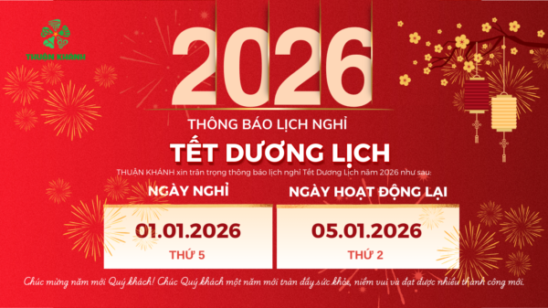 Thông Báo Lịch Nghỉ Tết Dương Lịch 2026 – Xưởng Cơm Cháy Thuận Khánh