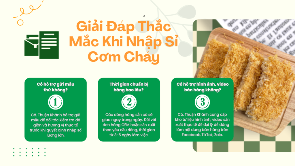 Nhập Sỉ Cơm Cháy – Giá Gốc Tận Xưởng