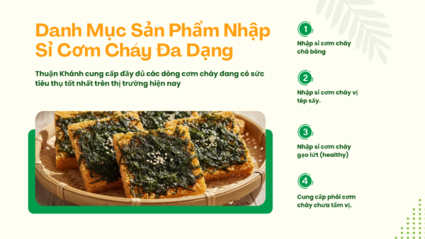 Nhập Sỉ Cơm Cháy – Giá Gốc Tận Xưởng