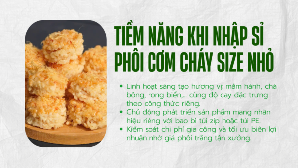 Phôi Cơm Cháy Size Nhỏ – Nguồn Hàng Gia Công Chuyên Nghiệp