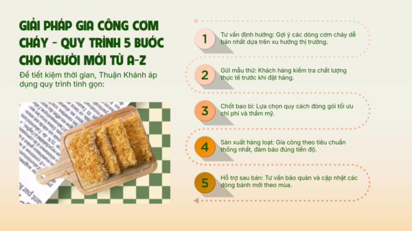 Giải Pháp Gia Công Cơm Cháy Cho Người Mới Kinh Doanh