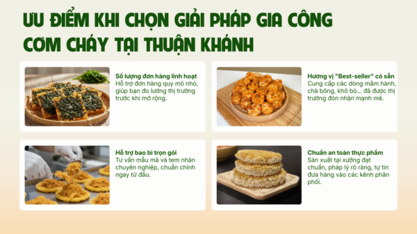 Giải Pháp Gia Công Cơm Cháy Cho Người Mới Kinh Doanh