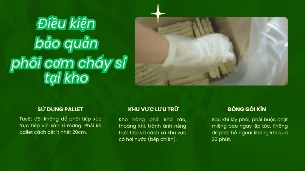 Bảo Quản Phôi Cơm Cháy Đúng Cách