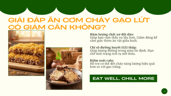 Ăn cơm cháy gạo lứt có giảm cân không? 5 lợi ích & cách ăn không lo tăng cân