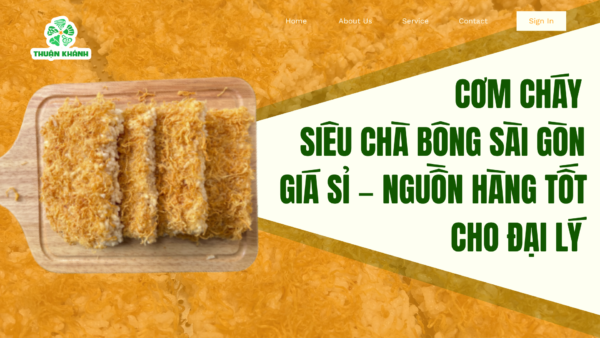 Cơm cháy siêu chà bông Sài Gòn giá sỉ – Nguồn hàng chất lượng cho đại lý