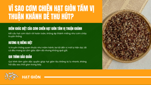 Cơm chiên hạt giòn tẩm vị Thuận Khánh | Nguồn sỉ hạt rời uy tín