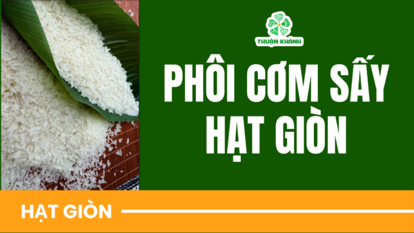 Phôi cơm sấy hạt giòn Thuận Khánh | Nguyên liệu dễ chiên, nở đều