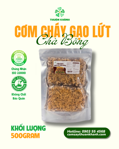 Cơm Cháy Gạo Lứt Chà Bông 500G