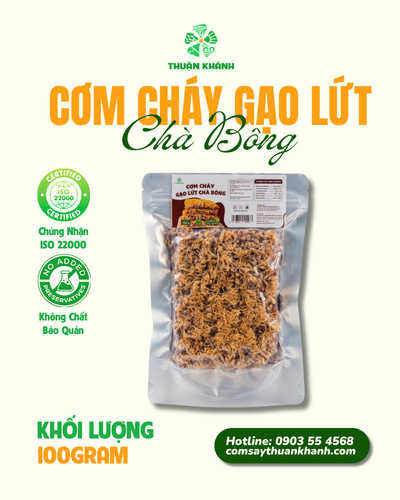 Cơm Cháy Gạo Lứt Chà Bông 500G