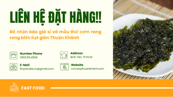 Cơm rang rong biển hạt giòn Thuận Khánh giòn rụm