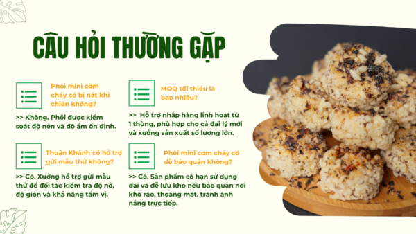 Phôi mini cơm cháy Thuận Khánh | Kích thước độc đáo, tối ưu lợi nhuận